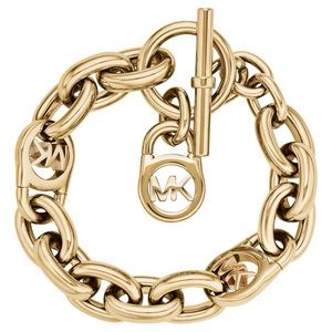 Michael Kors toggle chain link bracelet in Gold